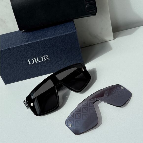 Dior Accessories - NEW Dior CD Diamond M1U Clip On Sunglasses in Black $740